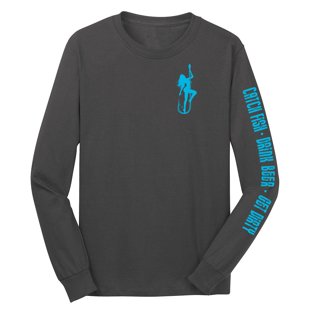 Dirty Hooker Classic Light Blue Long Sleeve T-Shirt